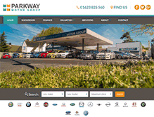 Tablet Screenshot of parkwaymotorgroup.com